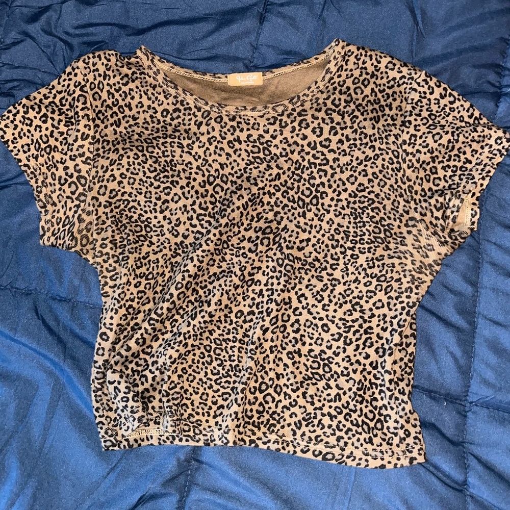 J Galt cheetah shirt